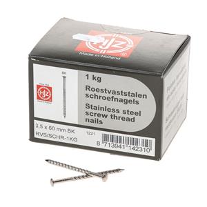 1 kg schroefnagel rvs bk 3.5x60mm