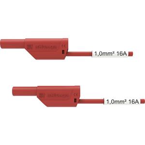 Schützinger VSFK 8500 / SIL1 / 100 / RT Veiligheidsmeetsnoer [4mm-stekker - 4mm-stekker] 100.00 cm Rood 1 stuk(s)