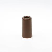 2x Deurbuffer / deurstopper terracotta bruin rubber 75 x mm -