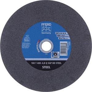 PFERD 100 T 400-4,8 Q SGP HD STEEL/40,0 66324205 Doorslijpschijf recht 400 mm 10 stuk(s) Getemperd staal, Staal