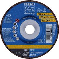 PFERD 62010630 E 100-1,9 PSF DUO STEELOX/16,0 Afbraamschijf gebogen 100 mm 16 mm 10 stuk(s)