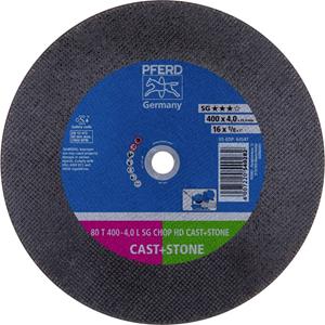 PFERD 80 T 400-4,0 L SG CHOP HD CAST+STONE/25,4 66624083 Doorslijpschijf recht 400 mm 25.4 mm 10 stuk(s)