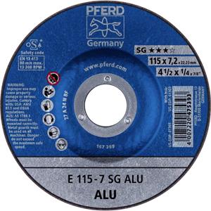 PFERD - Schruppscheibe A24NSG Alu 115 x 7,2mm gekröpft