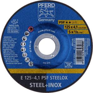 PFERD 69220531 E 125-4,1 PSF STEELOX Schruppscheibe gekröpft 125mm 22.23mm 10St.