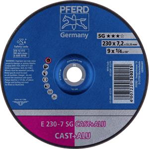 PFERD 62223681 E 230-7 SG CAST+ALU Schruppscheibe gekröpft 230mm 22.23mm 10St.