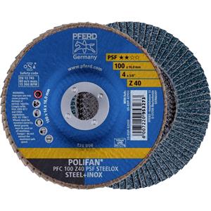 PFERD 67764100 Fächerschleifscheibe Durchmesser 100mm 10St.