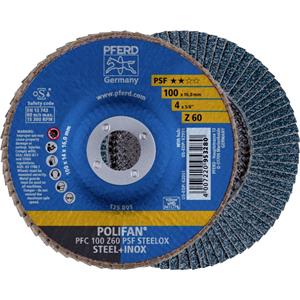 PFERD 67766100 Fächerschleifscheibe Durchmesser 100mm 10St.