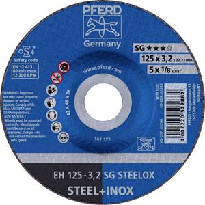 PFERD EH 125-3,2 SG STEELOX 61333432 Trennscheibe gekröpft 125mm 22.23mm 25St.