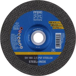 PFERD EH 180-2,5 PSF STEELOX 61726326 Doorslijpschijf gebogen 180 mm 25 stuk(s) RVS, Staal