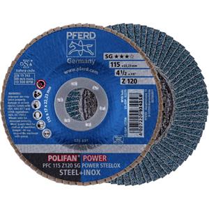 PFERD 67789116 Fächerschleifscheibe Durchmesser 115mm 10St.