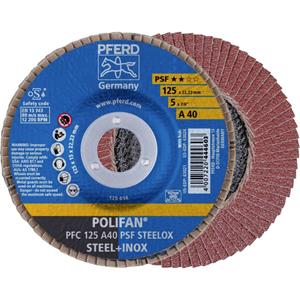 PFERD 67744125 PFC 125 A 40 PSF STEELOX Lamellenschijf Diameter 125 mm Boordiameter 22.23 mm RVS, Staal 10 stuk(s)