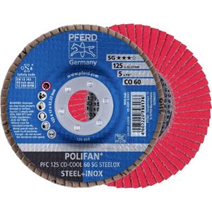 PFERD 67760625 Fächerschleifscheibe Durchmesser 125mm 10St.