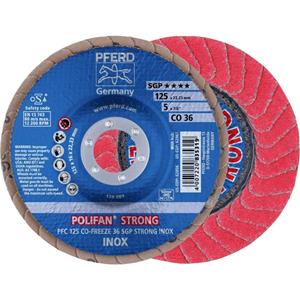PFERD 67789025 Fächerschleifscheibe Durchmesser 125mm 10St.