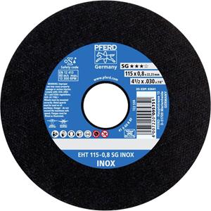 PFERD EHT 115-0,8 SG INOX 61340396 Doorslijpschijf recht 115 mm 22.23 mm 25 stuk(s)