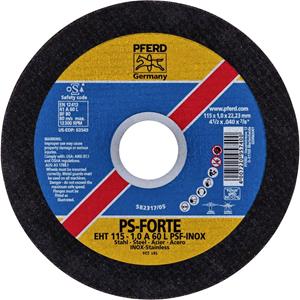 PFERD EHT 115-1,0 PSF CLASSIC STEELOX 61715150 Doorslijpschijf recht 115 mm 25 stuk(s) RVS, Staal