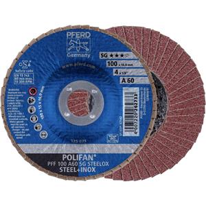PFERD 67606100 Fächerschleifscheibe Durchmesser 100mm 10St.