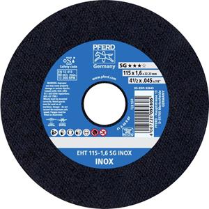 PFERD EHT 115-1,6 SG INOX 61340424 Trennscheibe gerade 115mm 22.23mm 25St.