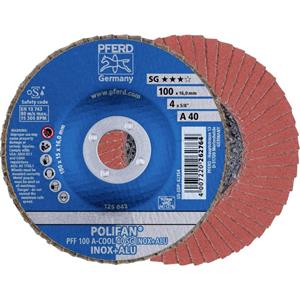 PFERD 67654100 Fächerschleifscheibe Durchmesser 100mm 10St.