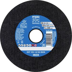 PFERD EHT 125-1,0 SG INOX 61341116 Doorslijpschijf recht 125 mm 22.23 mm 25 stuk(s)