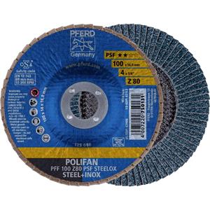 PFERD 69300662 PFF 100 Z 80 PSF STEELOX/16,0 Lamellenschijf Diameter 100 mm Boordiameter 16 mm RVS, Staal 10 stuk(s)