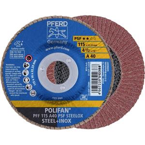 PFERD 67644115 Fächerschleifscheibe Durchmesser 115mm 10St.