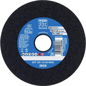 PFERD EHT 125-1,6 SG INOX 61341124 Doorslijpschijf recht 125 mm 22.23 mm 25 stuk(s)