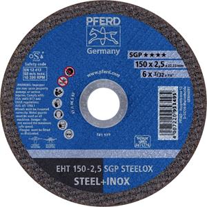 PFERD EHT 150-2,5 SGP STEELOX 61342225 Doorslijpschijf recht 150 mm 22.23 mm 25 stuk(s)