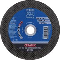 PFERD EHT 180-2,5 CERAMIC SGP STEEL 61318025 Doorslijpschijf recht 180 mm 22.23 mm 25 stuk(s)