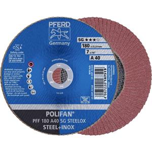 PFERD 67604185 Fächerschleifscheibe Durchmesser 180mm 10St.