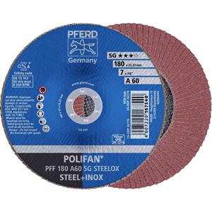 PFERD 67606185 Fächerschleifscheibe Durchmesser 180mm 10St.