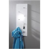HAKU Wandgarderobe weiß-chrom nickel, 42390 - 