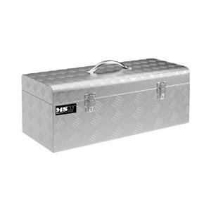 MSW Aluminium gereedschapskist traanplaat - 57,5 x 24,5 x 22 cm - 31 L