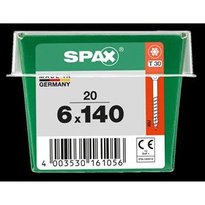 Spax schroef T-Star plus staal geel 140 x 6 mm - 20 stuks