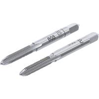 BGS TECHNIC Gewindebohrer | Vor- und Fertigschneider | M5 x 0,8 | 2-tlg. - 