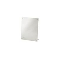 magnetoplan Tafelstandaard SUPERIOR IMAGE, h x b x d = 280 x 250 x 90 mm, transparant