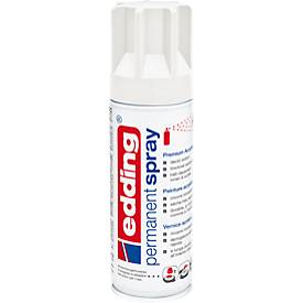 edding Spray 5200, 200 ml, premium acryllak mat, spuitbreedte ca. 50-60 mm, wit mat