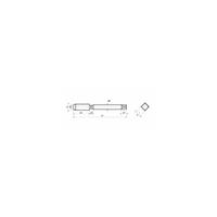 VOLKEL Völkel Maschinengewindebohrer 35° RSP / TIN M 4 x 0,7 TIN DIN 371 HSS-E