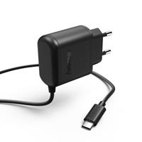 Reislader USB type C 3.0A zwart , - Hama