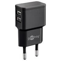 Goobay USB-Lader  44951, 2-fach, 2,4 A, 12 W, schwarz