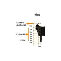 Neutral Schapennet elektrisch OviNet 90 cm Oranje