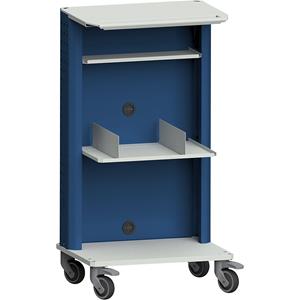 ANKE Computertisch | 2 Buchstützen | Grau-Blau Computertische computer tables - 