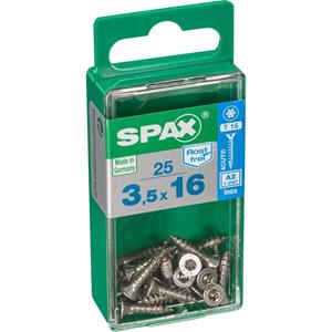 Spax schroef T-Star plus A2 RVS 16 x 3,5 mm - 25 stuks