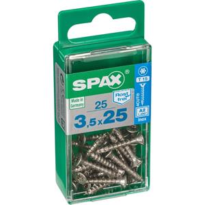 Spax schroef T-Star plus A2 RVS 25 x 3,5 mm - 25 stuks