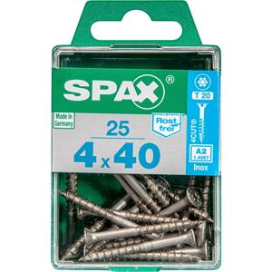 Spax schroef T-Star plus A2 RVS 40 x 4 mm - 25 stuks