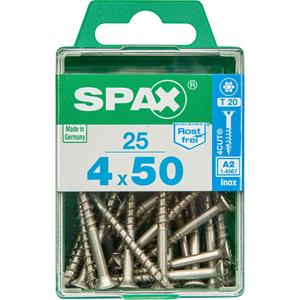 Spax schroef 'T-Star plus A2' RVS 50 x 4 mm - 25 stuks