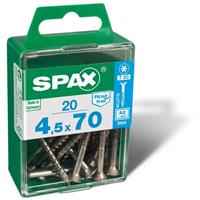 Spax universeelschroef T-Star + A2 inox 4,5x70mm 20 st