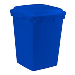 Graf Afvalbak zonder deksel, 90 liter, blauw