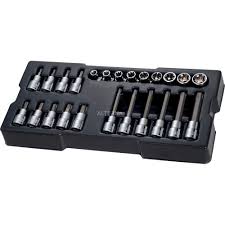 STANLEY STMT1-74176 TransModul ½ Zoll Bit-Steckschlüssel Set für Werkstattwagen-System, 24-teilig