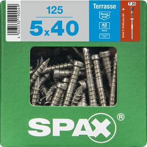 Spax terrasschroef 'T-star' RVS 5x40mm 125 stuks