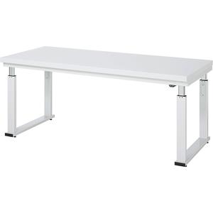 RAU Werktafel Serie adlatus 600, 2000 x 900 x 740-1140 mm, hard laminaat blad